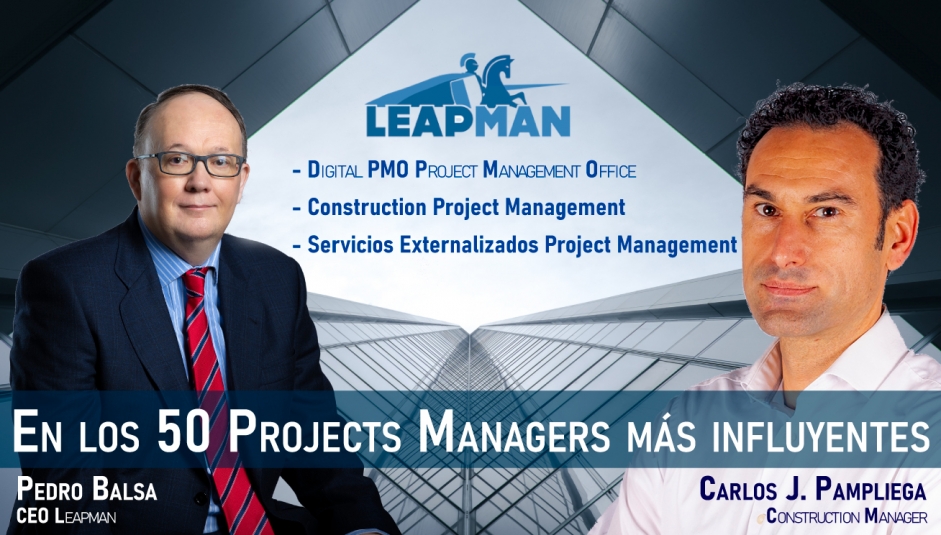 The CEO of Leapman, Pedro Balsa, chosen among the 50 most relevant leaders in Project Management worldwide